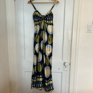 Stylish Polka Dot Maxi Dress